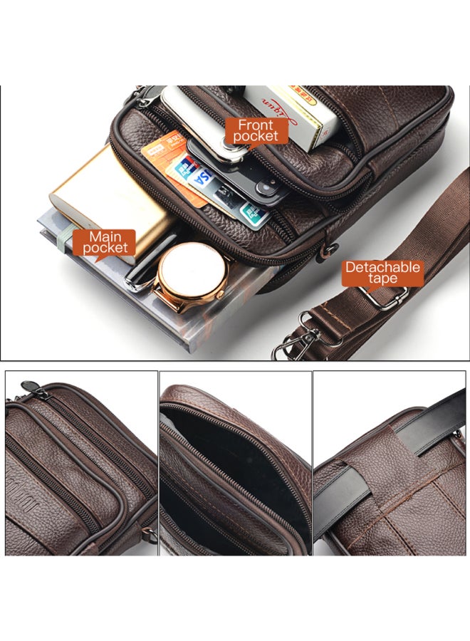 Deabolar - Stylish Mini Crossbody Bag Brown - Image 1
