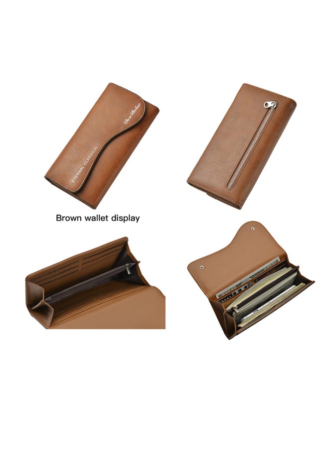 Deabolar - Comfortable And Stylish Long Wallet Brown - Image 1