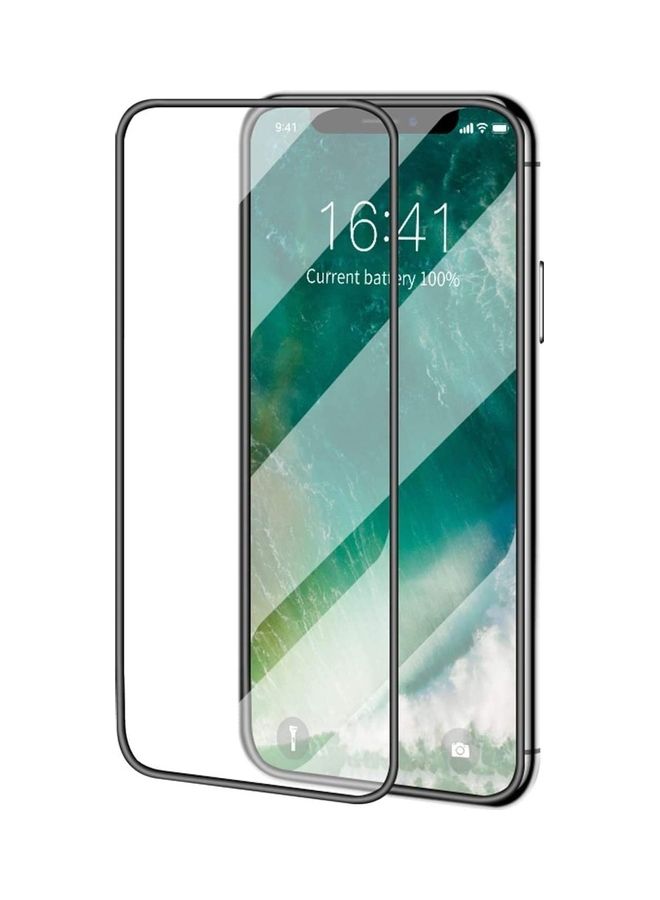 Temepered Glass Screen Protector For Apple iPhone 12 Pro Max Clear/Black - Image 1