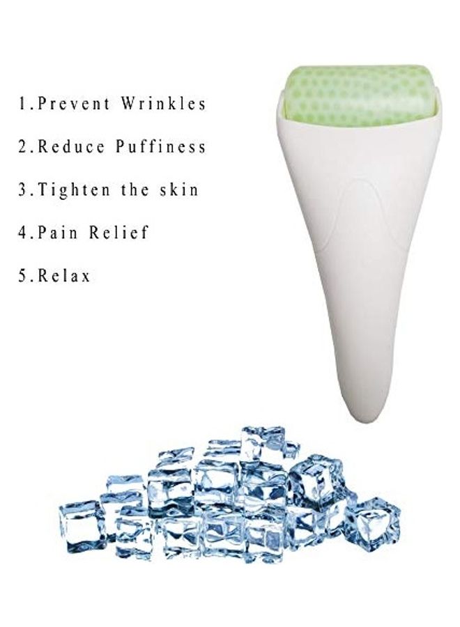 Generic - 3 In 1 Facial Ice Jade Roller With Gua-Sha Tool White/Green 7.48x3.35inch - Image 1