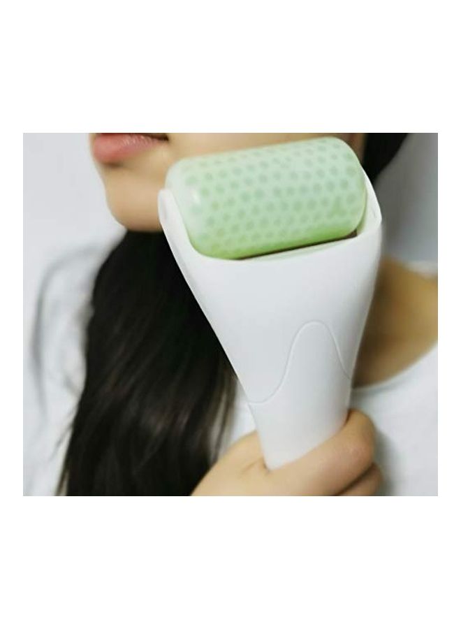 Generic - 3 In 1 Facial Ice Jade Roller With Gua-Sha Tool White/Green 7.48x3.35inch - Image 1