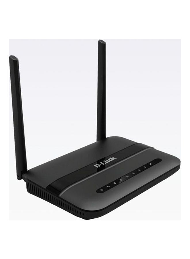 D-Link - Wireless N 300 ADSL2+ 4-Port Router DSL-124 Black - Image 1