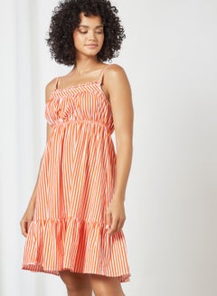 Dandelion Striped Camisole Nightdress Orange  - Image 1