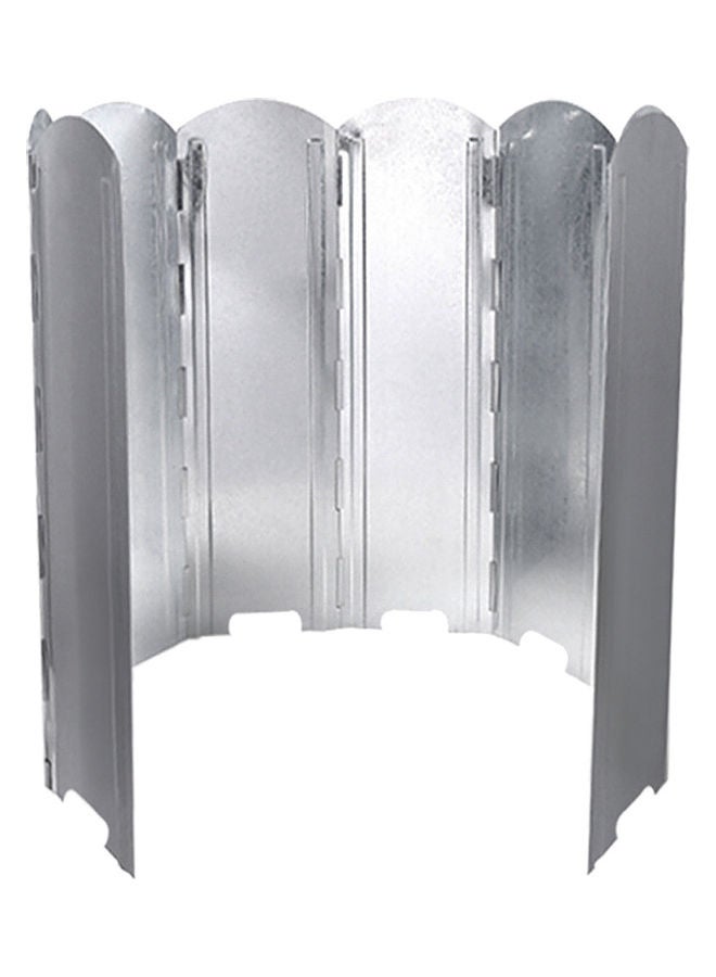 Folding Outdoor Stove Camping Wind Screen 8 Plates With Carrying Bag 52.00x10.00x15.00cm - Image 1