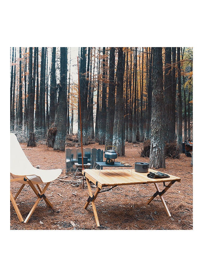 Folding Outdoor Stove Camping Wind Screen 8 Plates With Carrying Bag 52.00x10.00x15.00cm - Image 5