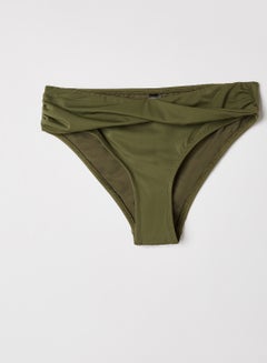 trendyol Draped Bikini Bottoms Khaki  - Image 4