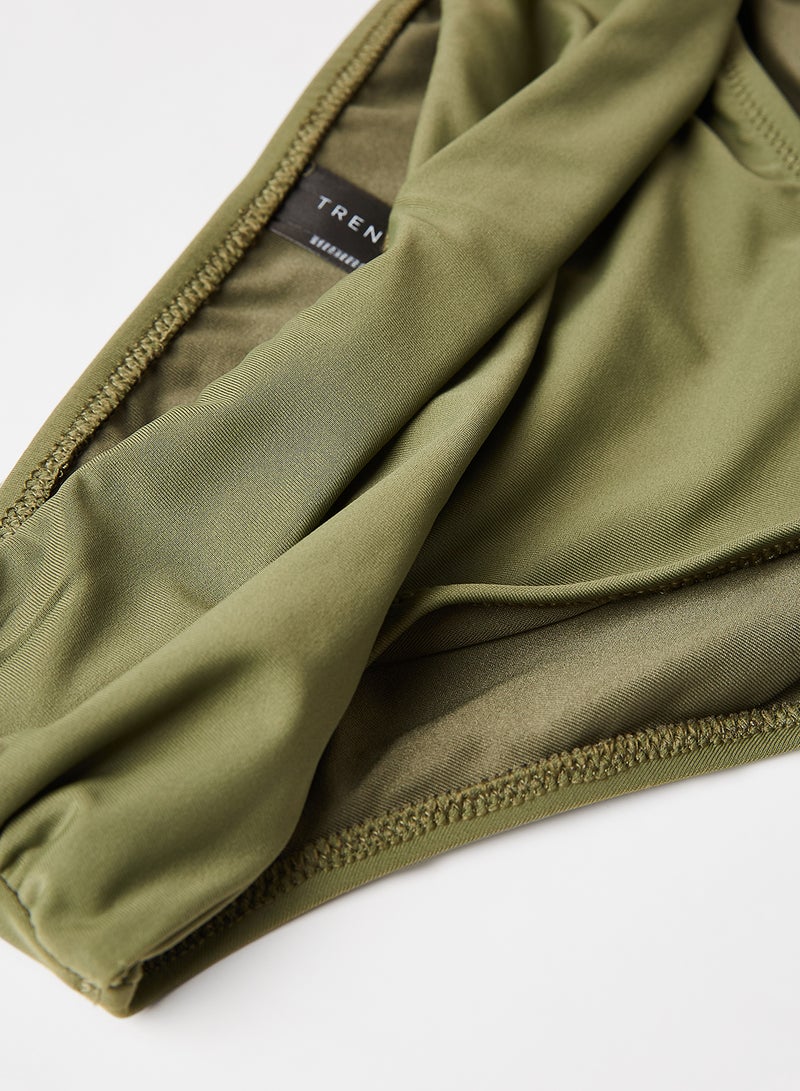 trendyol - Draped Bikini Bottoms Khaki - Image 1