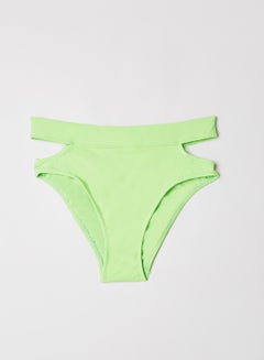 trendyol Cut-Out Bikini Bottoms Green  - Image 4