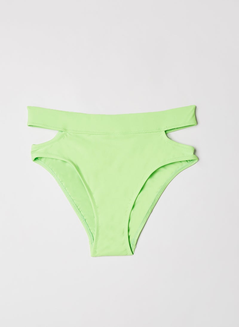 trendyol - Cut-Out Bikini Bottoms Green - Image 1
