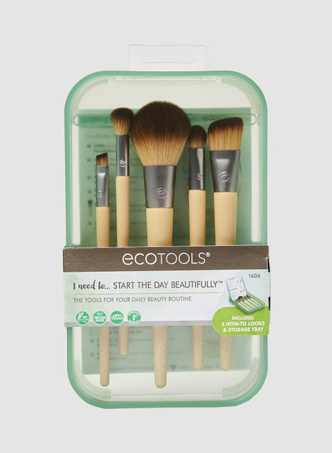 Makeup Brush Set for Eyeshadow, Foundation, Blush, and Concealer, Set of 5 Multicolour