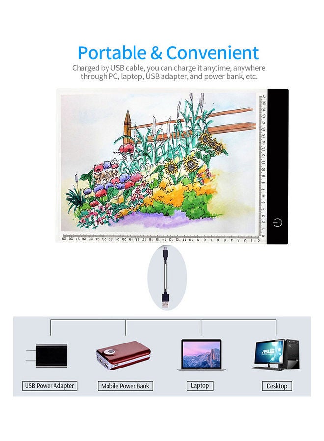 Generic Portable A4 Tracing LED Copy Board Black  - Image 5