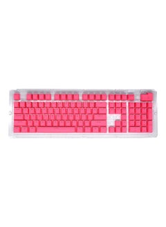 104 Keys Keycap Set For Mechanical Keyboard Dark pink