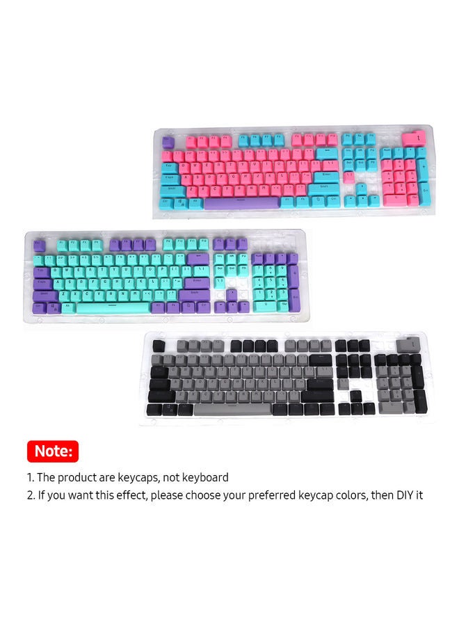 Generic - 104 Keys Keycap Set For Mechanical Keyboard Dark pink - Image 1