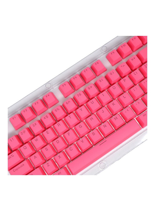 Generic - 104 Keys Keycap Set For Mechanical Keyboard Dark pink - Image 1