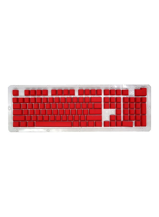 104 Keys Keycap For Mechanical Keyboard Red  - Image 1