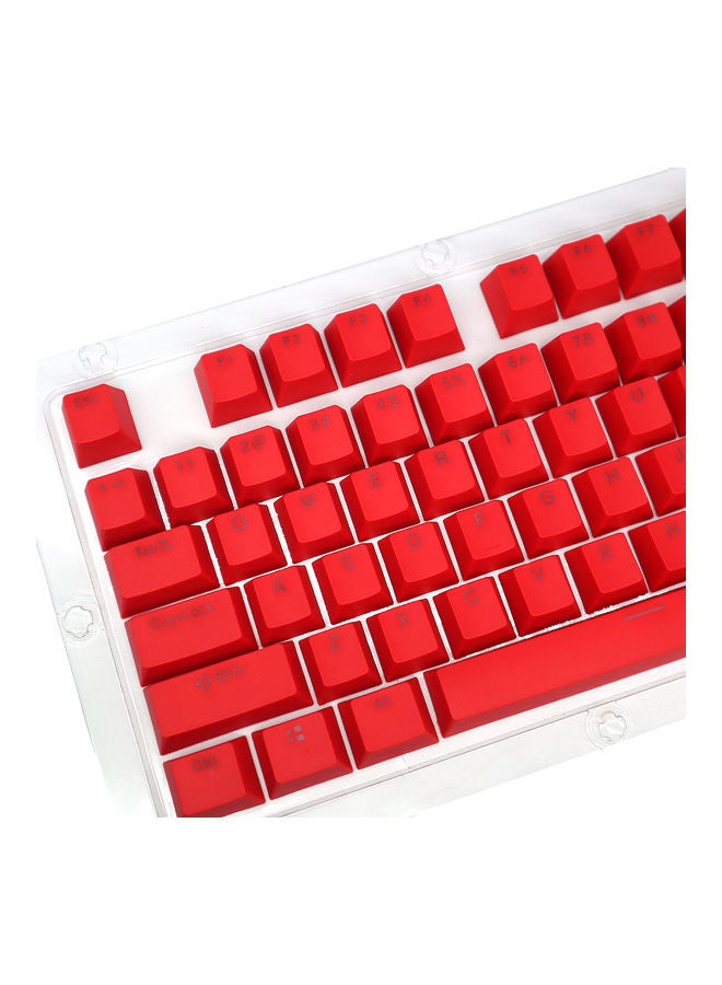 104 Keys Keycap For Mechanical Keyboard Red  - Image 3