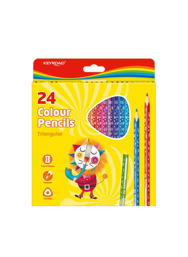 Keyroad Color Pencil, 24 Colors - KR971277 Multicolour