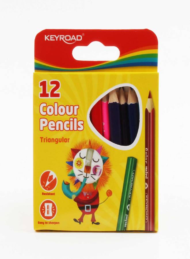 Generic Keyroad Color Pencil 3 Mm Lead, 12 Pieces KR971285 Multicolour 