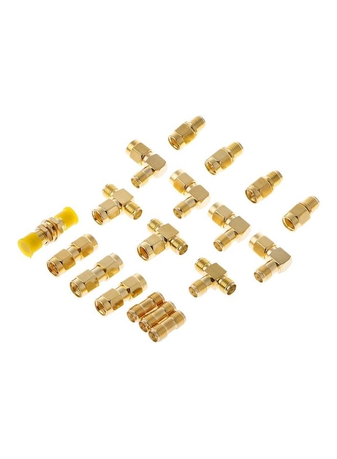 oem 18-Piece SMA Male Female Connector Kit Gold