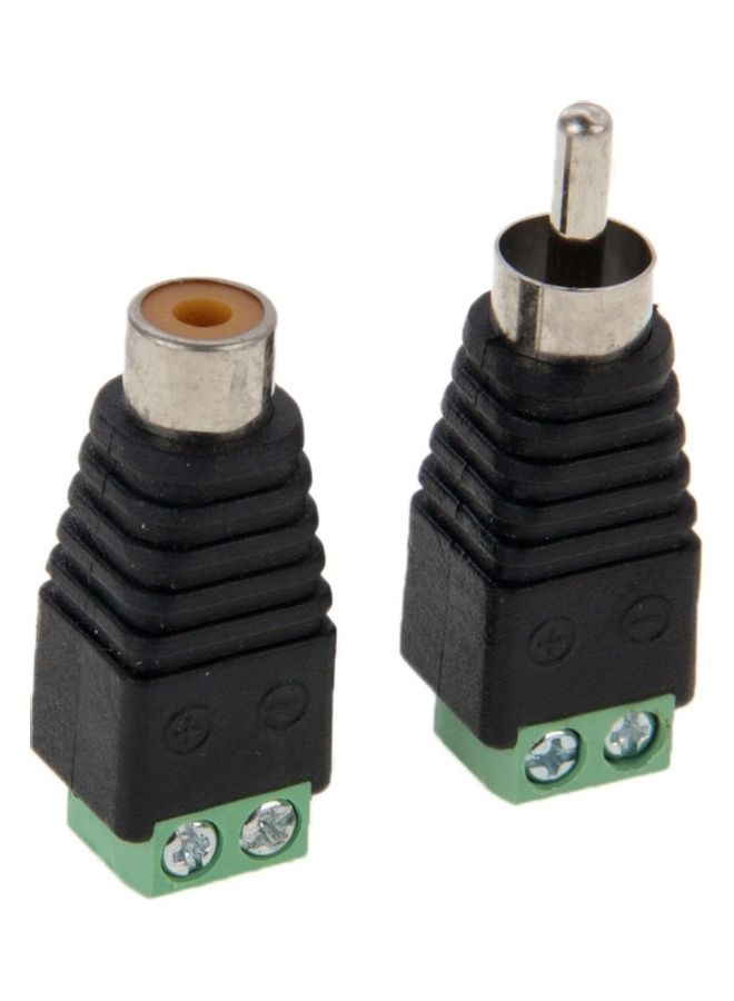 oem BNC Male + Mini UHF Female Connector RF Coaxial Adapter Silver - Image 4