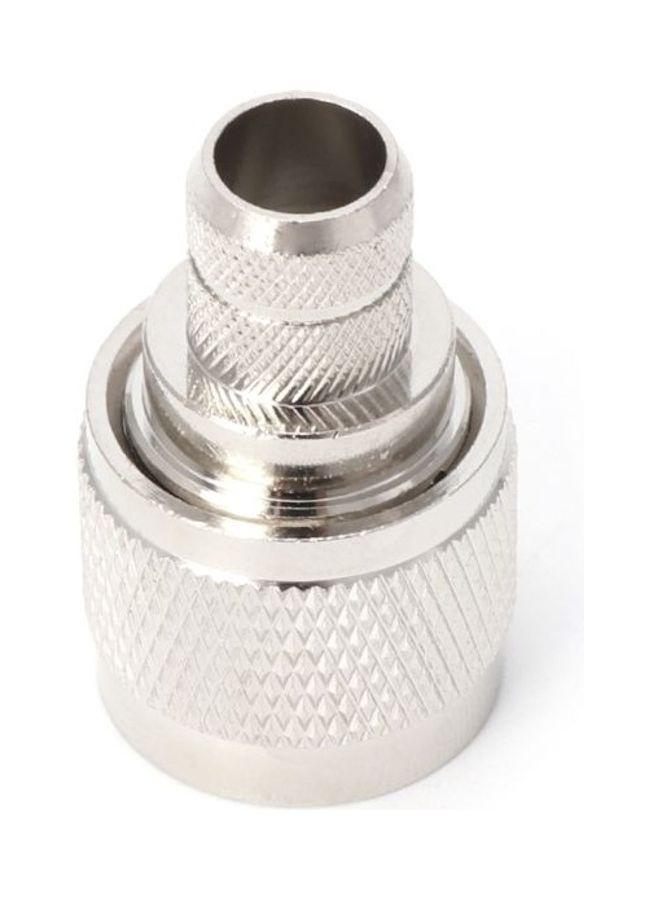 oem N Type Plug RF Connector Coaxial Adapter Converter Silver - Image 4