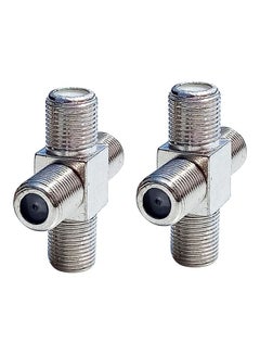 oem 100-Piece 1 F Female To 3 F Female Jack 4 Way F Splitter TV Coax Adapter ConnecTor Multicolour  - Image 1