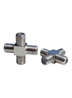 oem 100-Piece 1 F Female To 3 F Female Jack 4 Way F Splitter TV Coax Adapter ConnecTor Multicolour  - Image 3