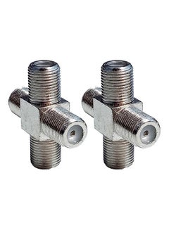 oem 100-Piece 1 F Female To 3 F Female Jack 4 Way F Splitter TV Coax Adapter ConnecTor Multicolour  - Image 2