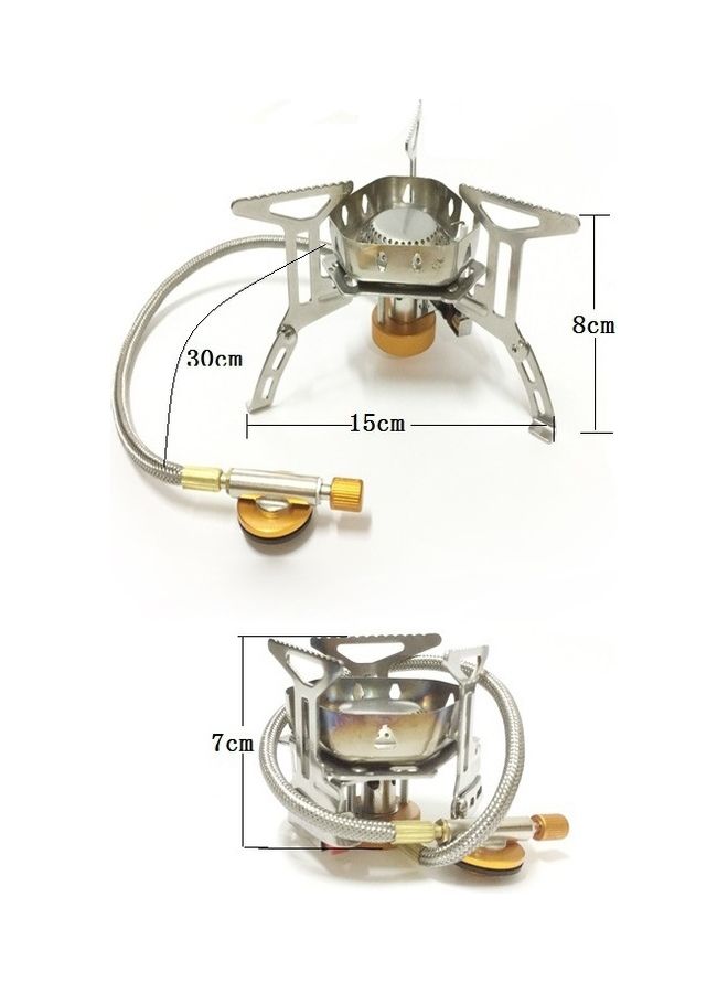 oem - Outdoor Portable Mini Stainless Steel Camping Stove 9x9x10cm - Image 1