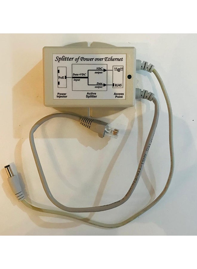 L-com POE-24S-AFI PoE Splitter 802.3af Output 24VDC Grey  - Image 2