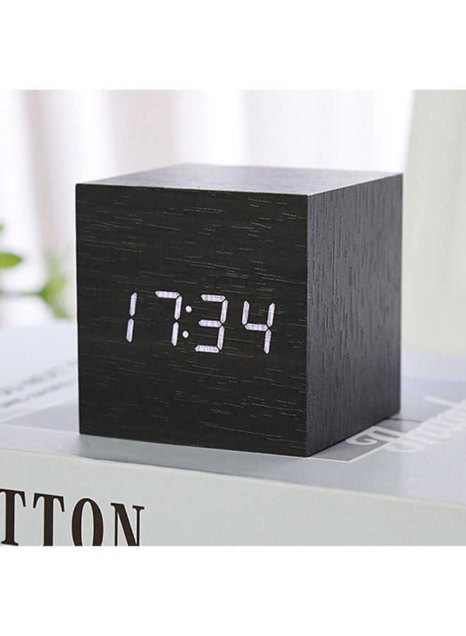 LED Digital Alarm clock Black 9.00 x 8.00 x 8.00cm - Image 3