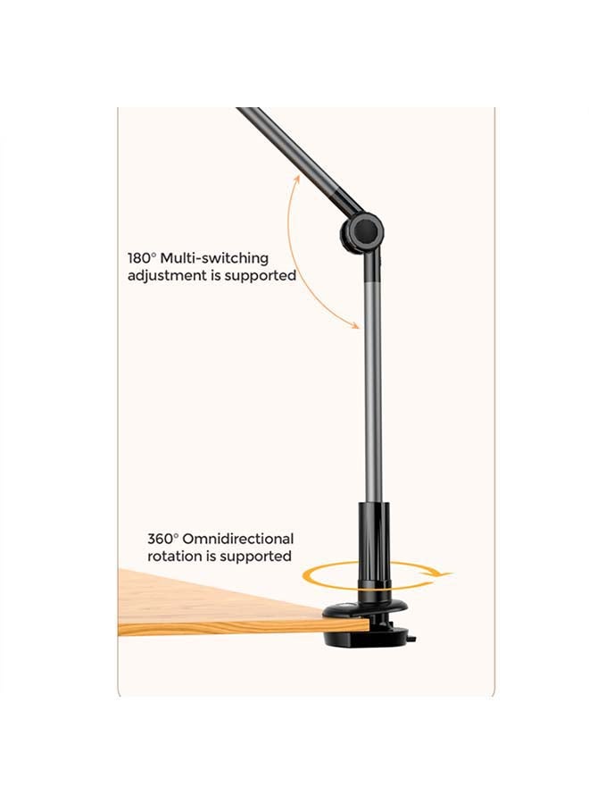 جوي روم حامل مكتبي للموبايل والتابلت بتصميم يناسب العديد من الأجهزة مع مشبك قابل للتغيير حتى 360 درجة أسود - Image 4