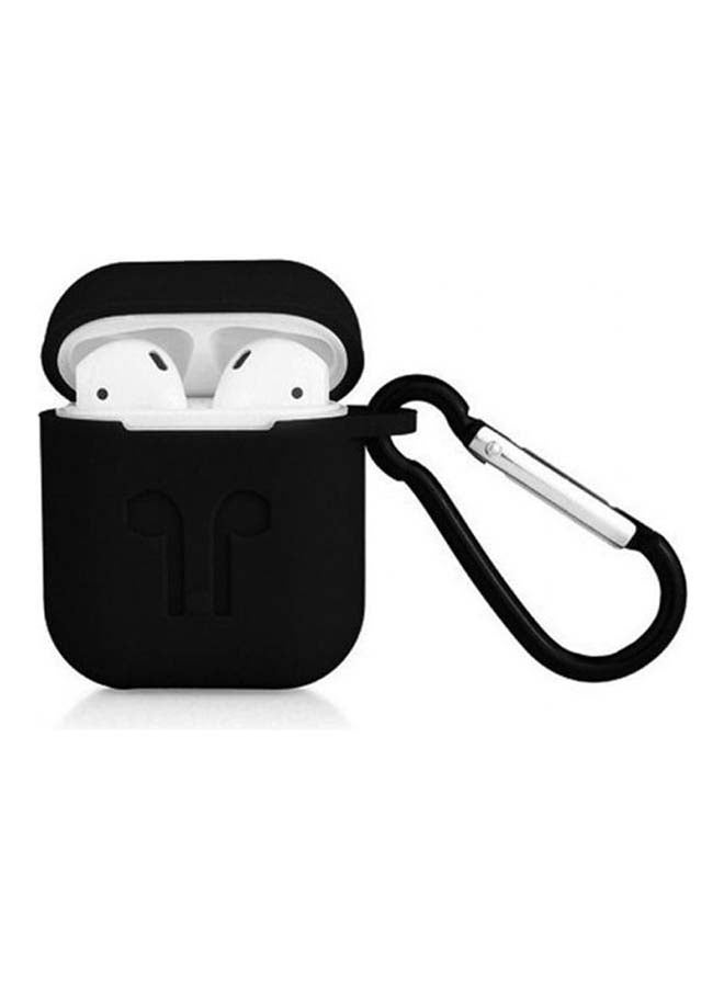 MARGOUN Protective Case With Carabiner For Apple AirPods black - Image 2