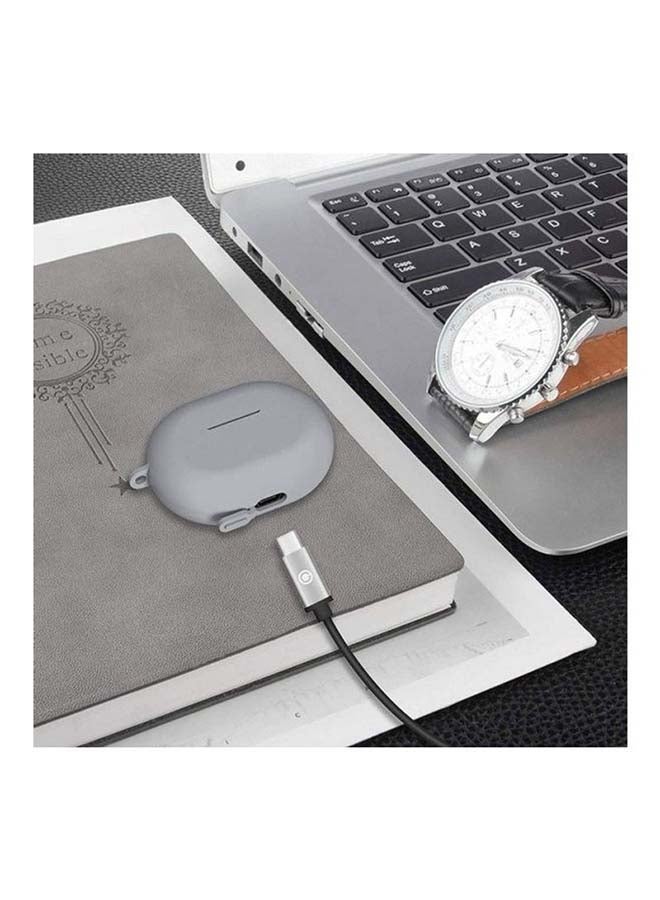 MARGOUN Protective Case With Carabiner For Huawei Freebuds Pro grey - Image 2