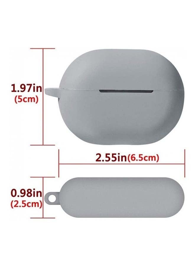 MARGOUN Protective Case With Carabiner For Huawei Freebuds Pro grey - Image 3