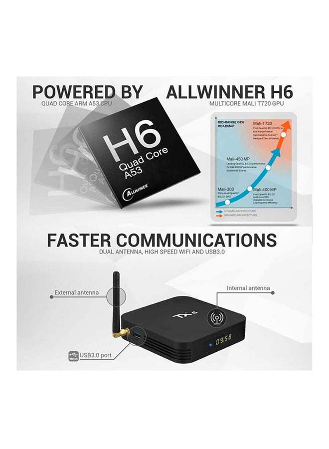 Smart HK1 Android TV Box ANTV-WO-TX6P-4-32 Black