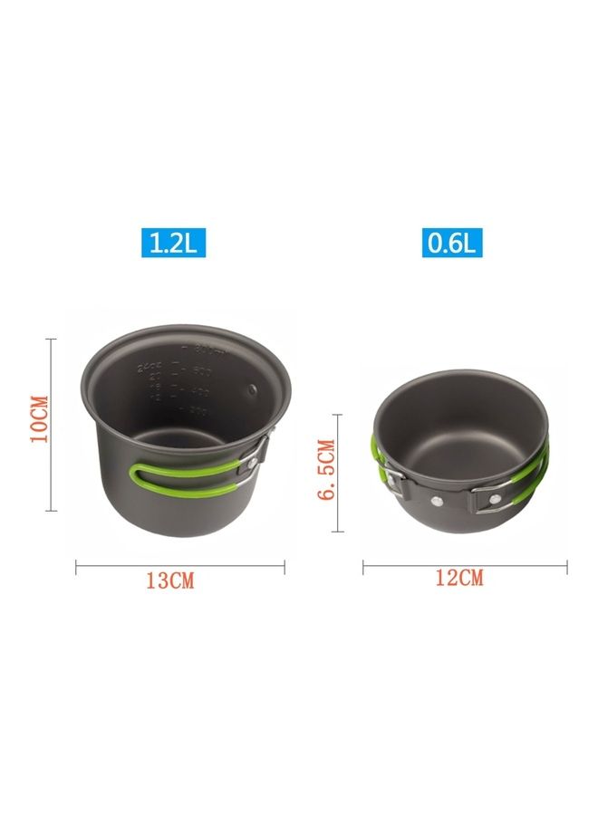 oem Outdoor Camping Portable Cookware Combo Set 13 x 16.7 x 13cm - Image 2