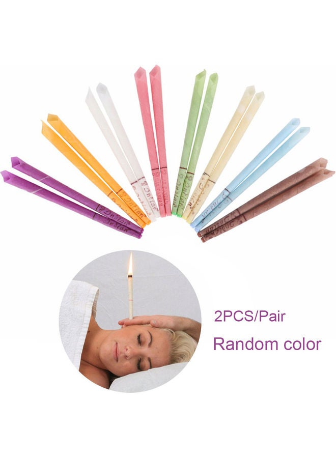 Generic 2-Piece Ear Candles Treatment Aromatherapy Multicolour 25x1x2cm  - Image 2
