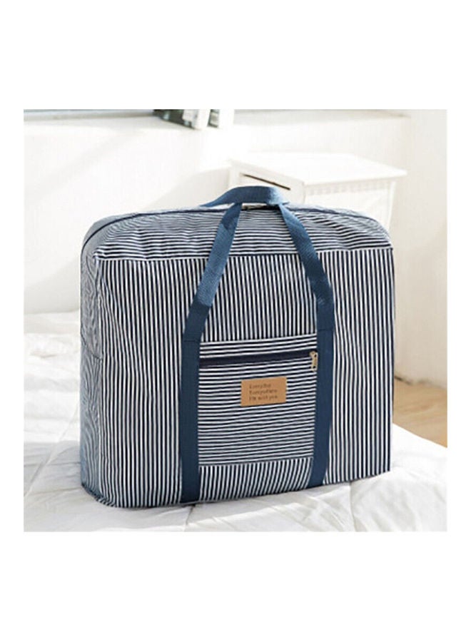 Quilt Clothes Organizer Storage Bag Blue/White - Image 2