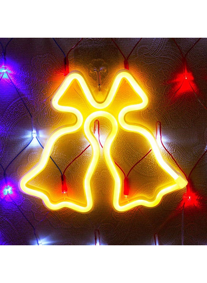 fashionhome Ring Bell LED Night Light Yellow 23x2x20cm - Image 4