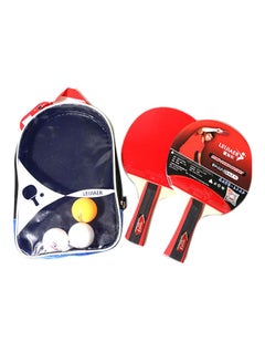 Leijiaer 5-Piece Table Tennis Racket And Ball Set  - Image 1