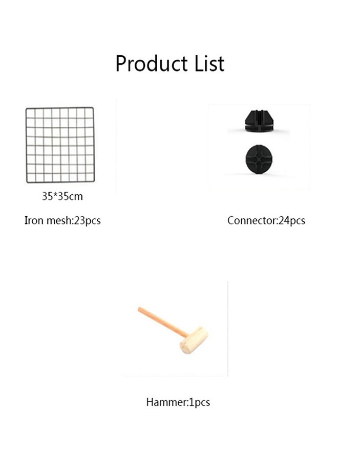 Generic - Grid Cube Storage Cabinet Black - Image 1
