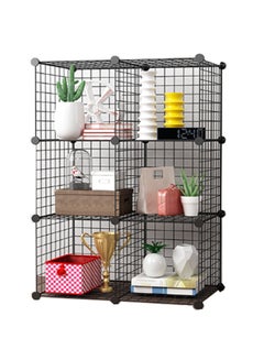 Grid Cube Storage Cabinet Black