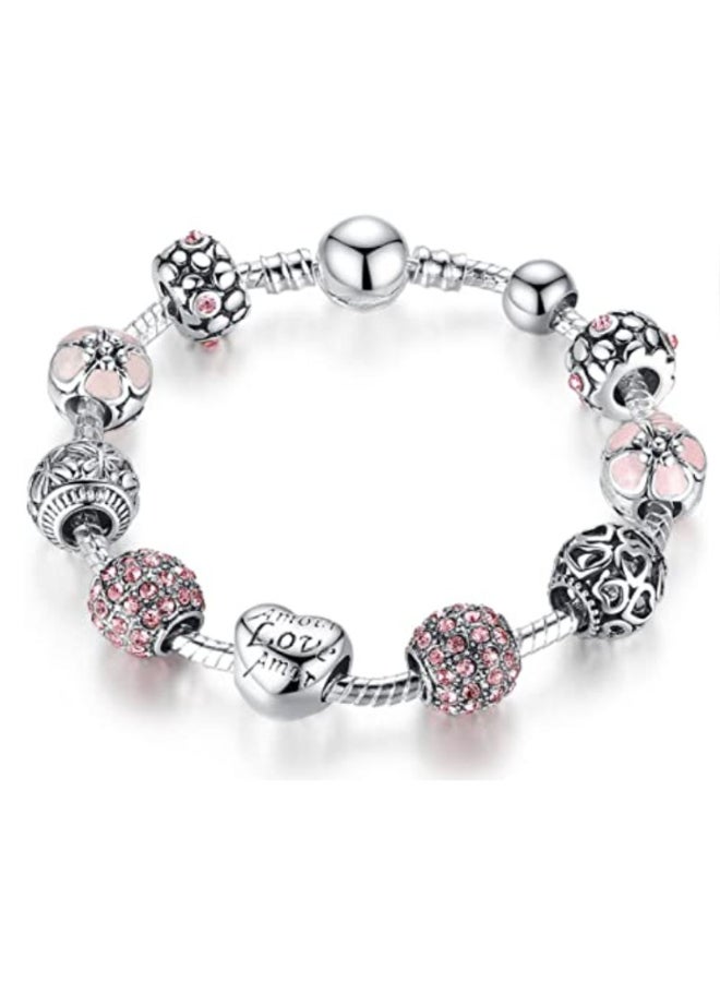 جولي سوار بدلاية من الكريستال مزين بخرز زجاجي