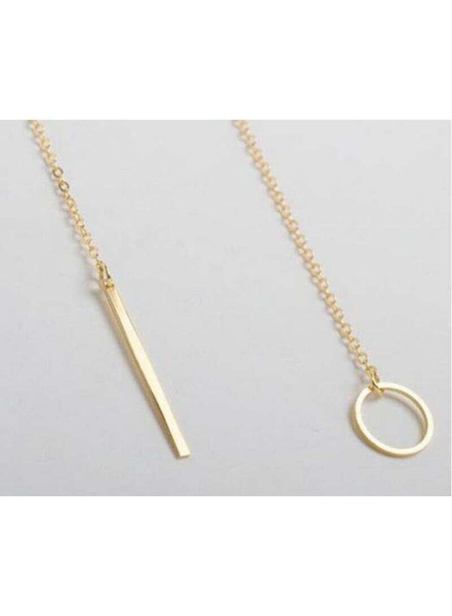 جولي قلادة طويلة مصنوعة من المعدن