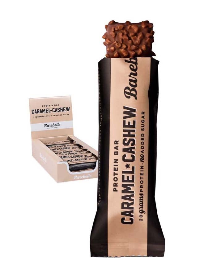 Barebells - Caramel Cashew Protein Bar of 55g Pack Of 12 - Image 1