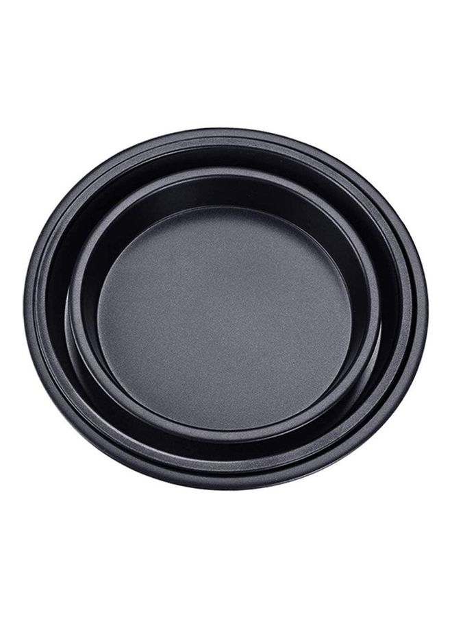 Generic 3-Piece Non-Stick Pizza Pan Black 2.5x25.3cm  - Image 2
