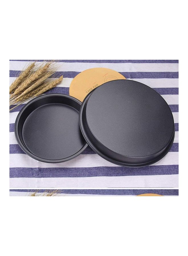 Generic 3-Piece Non-Stick Pizza Pan Black 2.5x25.3cm  - Image 3