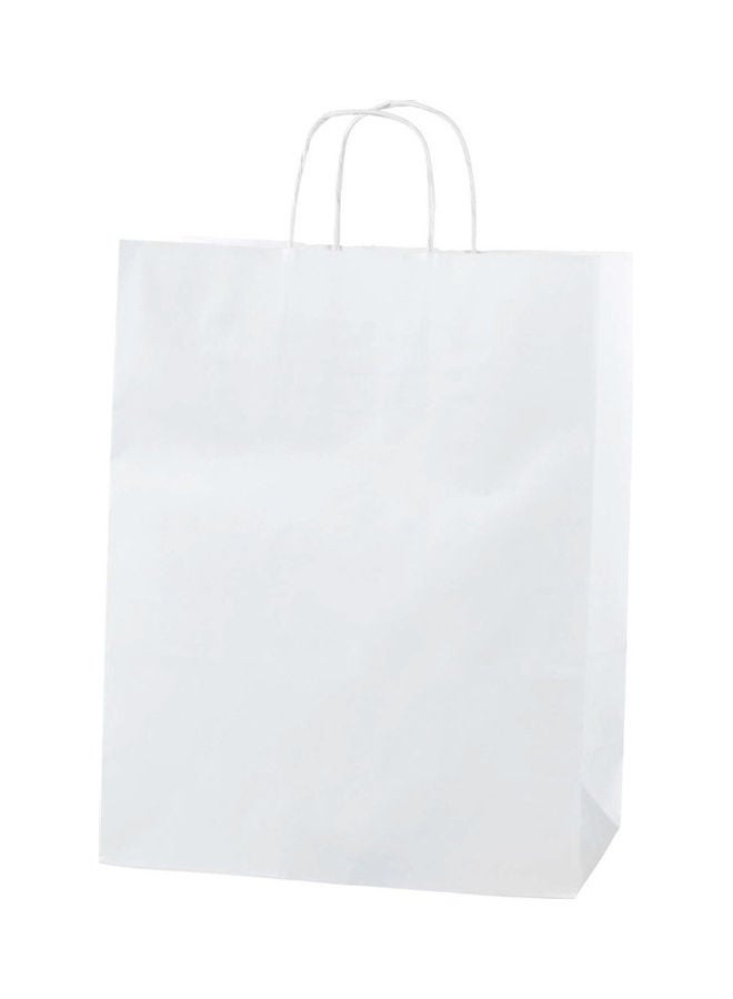 SNH - 50 Piece Twisted Handle Bag Small 28x22x12 cm White - Image 1