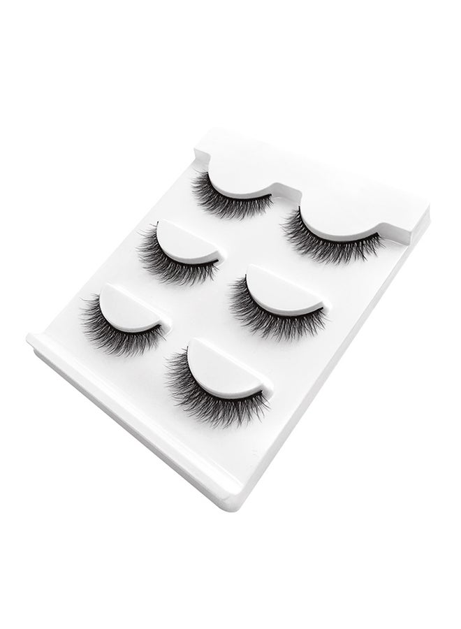 3 Pairs Of Mink Natural False Eyelashes Set Black - v1619955105/N45732959A_1